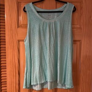 Sonoma Green Asymmetrical Sleeveless Tank Top